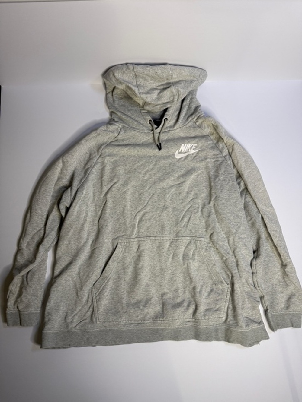 Nike Gray Pullover Hoodie‎ with White Swoosh